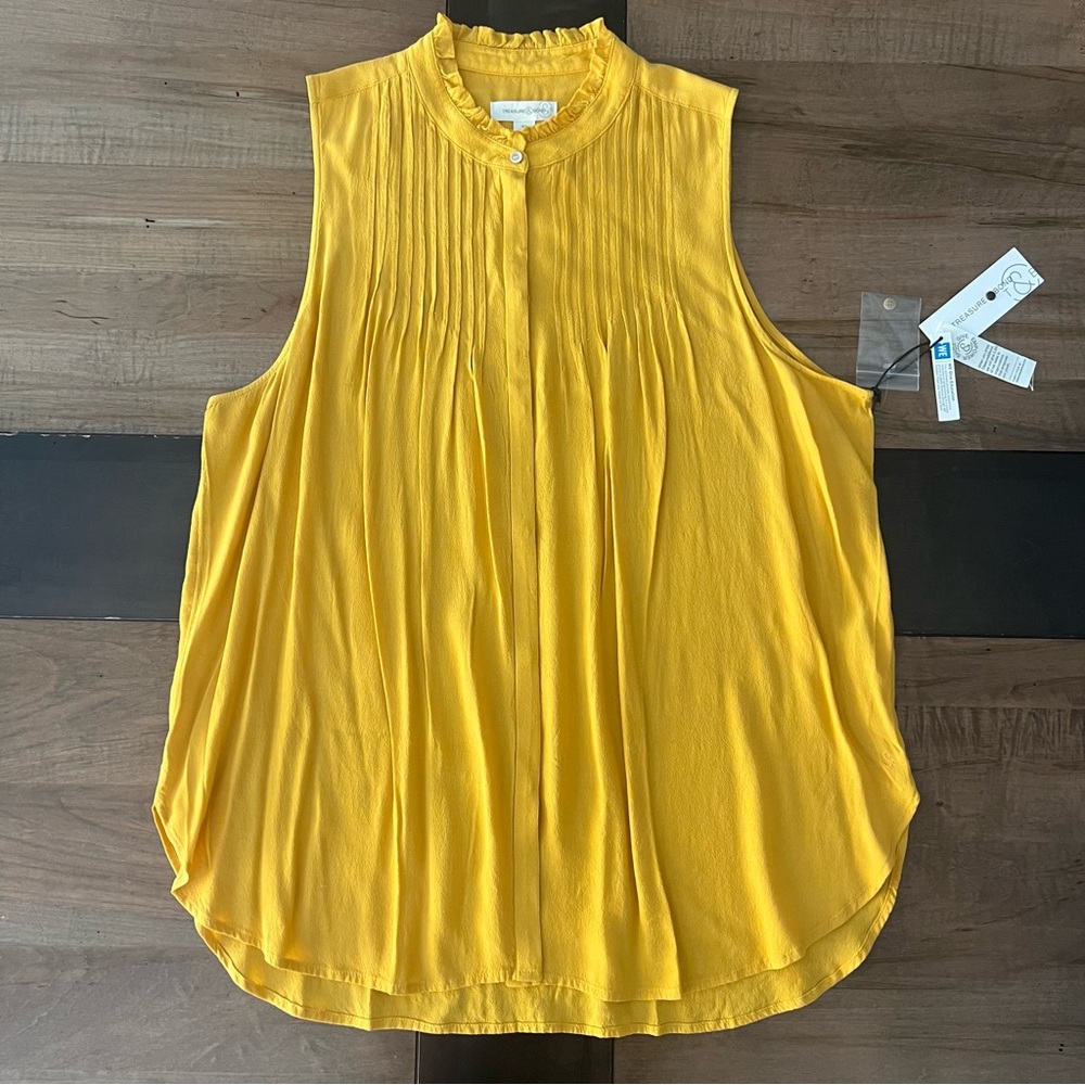 Treasure & Bond Pleated Tank Top NWT